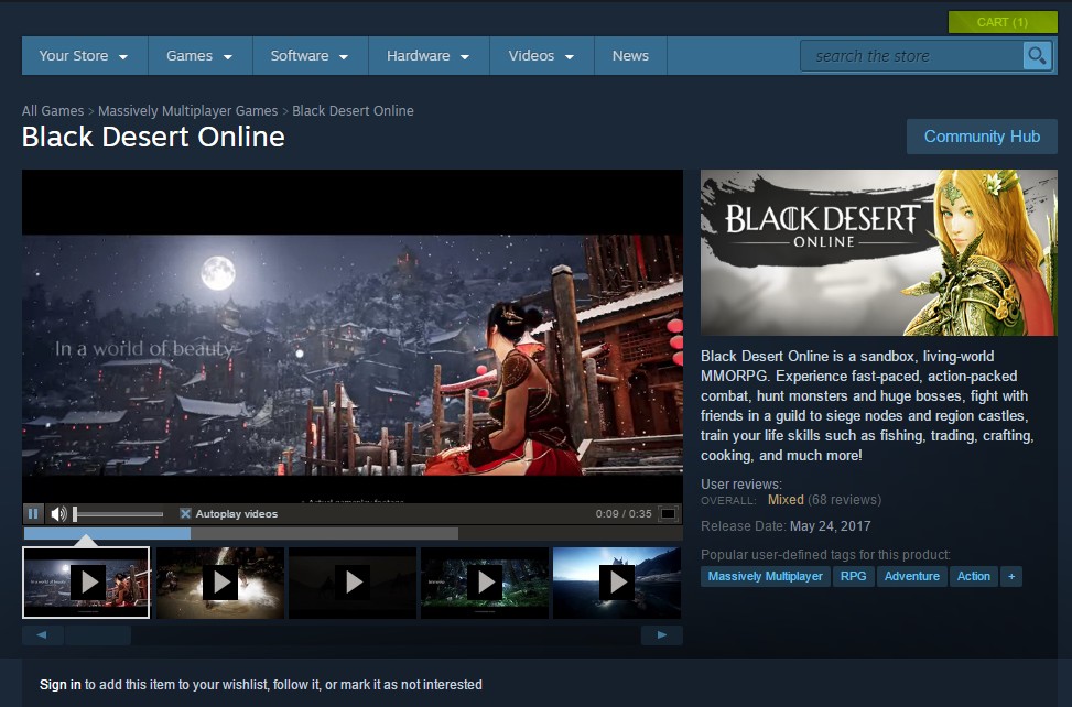 วิธีซื้อและติดตั้ง Black Desert Online ใน Steam โดย VPN4Games