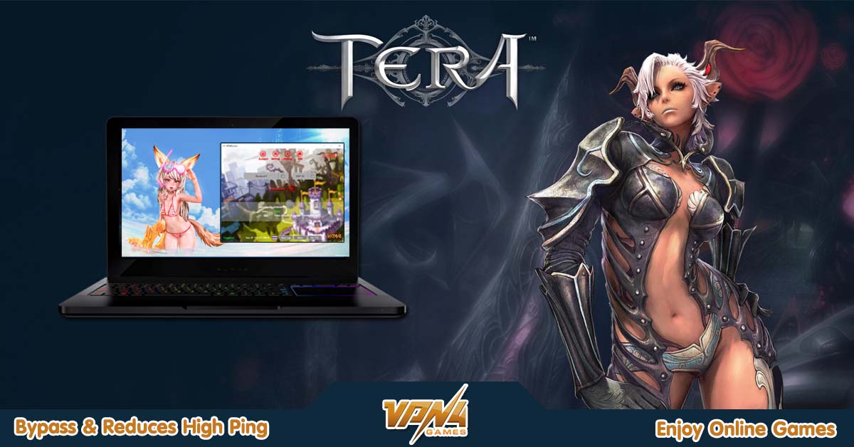 TERA Online Thailand  มาแล้ว แต่ถ้าแลค ปิงสูง อยู่ต่างประเทศเล่นไม่ได้ใช้ VPN4Games สิ