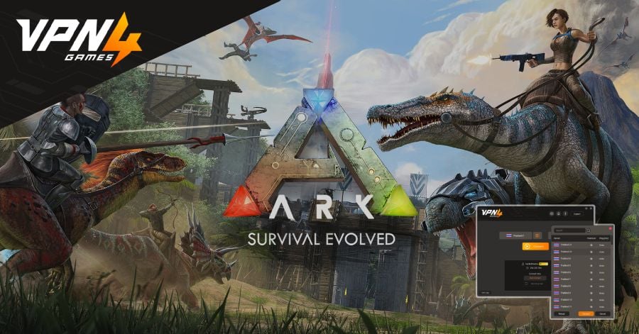 วิธีใช้งาน VPN4Games เล่นเกม ARK: Survival Evolved แก้แลค แก้ปิง มุดเกม