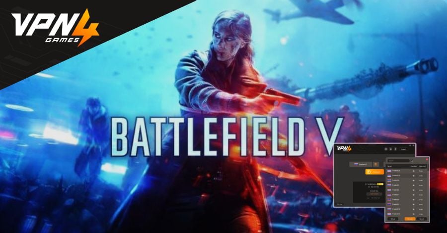 เล่น Battlefield V อย่าลืมเชื่อมต่อ VPN4Games ลดแลค ลดปิง
