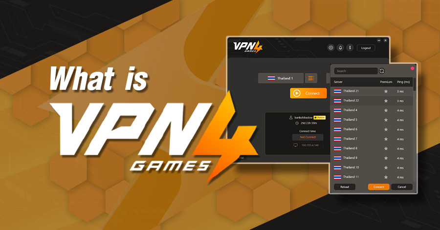 VPN4Games สำหรับเล่นเกม เล่นเว็บไซต์ที่ถูกบล็อก